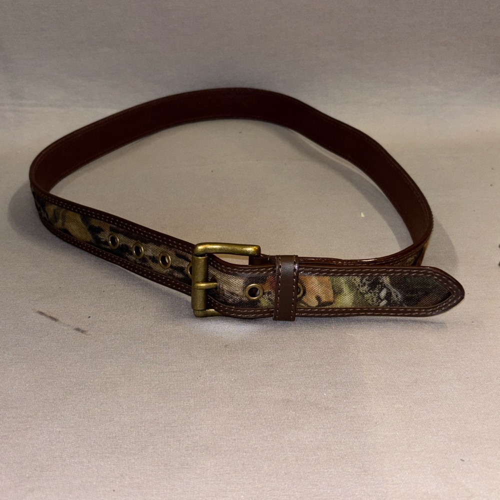 Brown Camouflage Men's dress Belt large 38-40